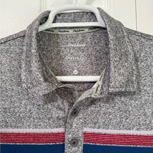 Flag & Anthem Men's Madeflex Performance Chest Stripe Polo, Size Medium - Picture 3 of 8